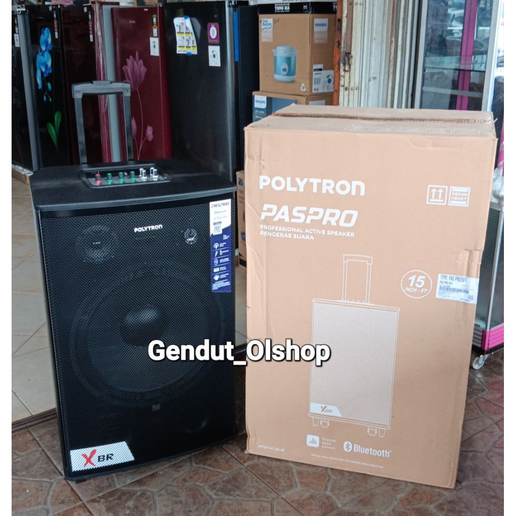 (Khusus Wilayah Kota Palembang) Professional Portable Bluetooth Speaker PAS-PRO15F7, Speaker Polytro