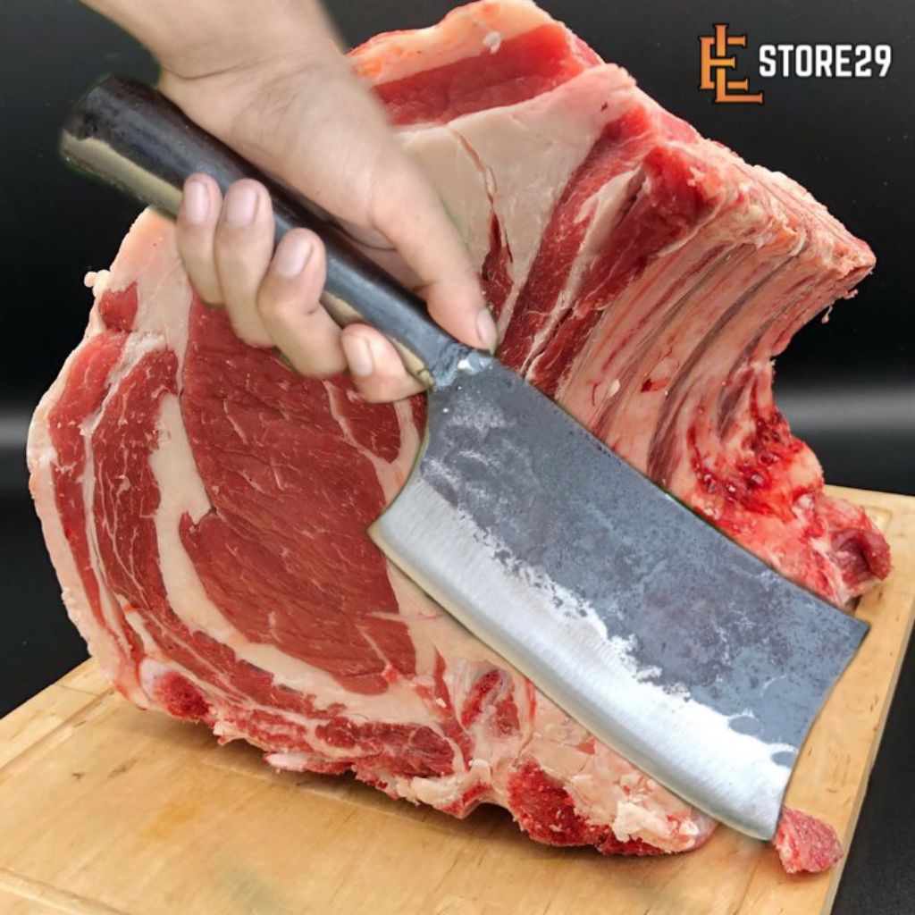 pisau daging baja super tajam