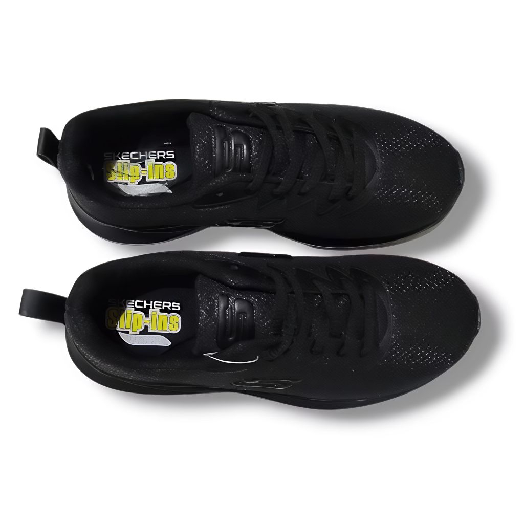 Sepatu Skechers rd 01 Pria Wanita Full Hitam Size 38 - 44 Sepatu Sekolah, Sneakers, Casual, Kerja, S