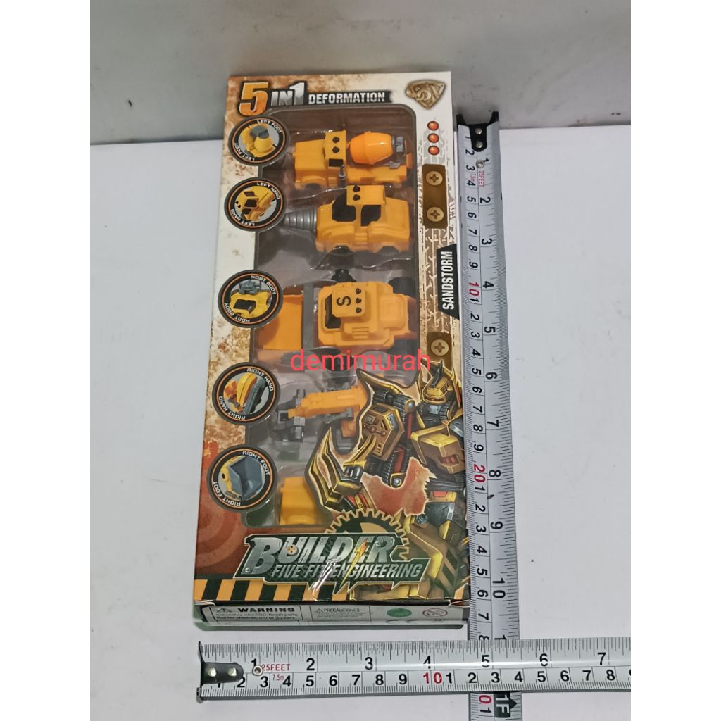 Obral mainan murah berkualitas MAINAN ANAK MURAH SET ENGINEERING 5 in 1 berubah robot di gabung