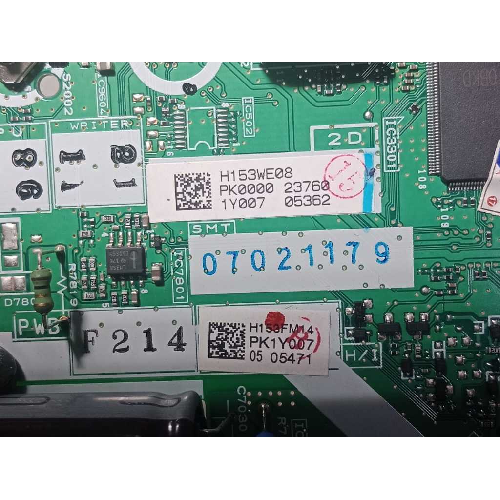 ORIGINAL MODUL PCB MAINBOARD MAIN UNIT MESIN LCD TV SHARP 2T-C32DD1I/DC1I/GD1400I/GD1500I/GD1600I SE