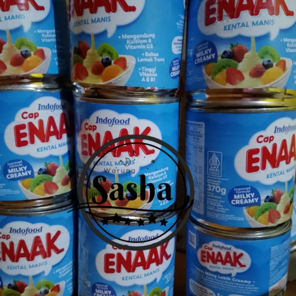 

(PUTIH SAJA)Susu Cap Enak 370g (kemasan 90% = Penyok) Vanila Saja