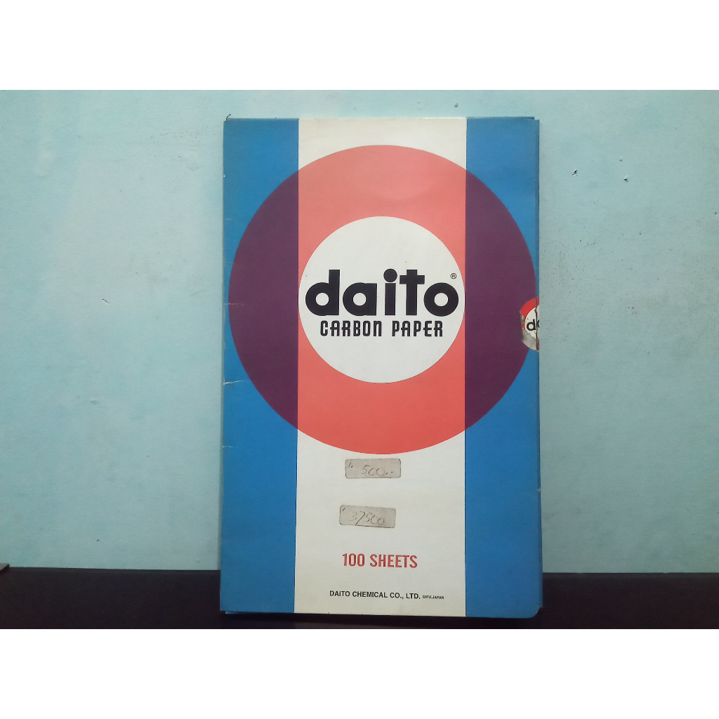 

Daito Carbon Paper Hitam/ Carbon Paper DAITO Folio Hitam Isi 100 Sheet - Kertas Jiplak Hitam