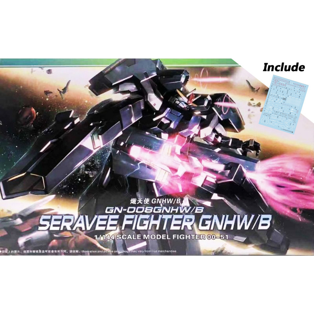 HG Hongli / Daban 1:144 Fighter Seravee GNHW + Water Slide Decal