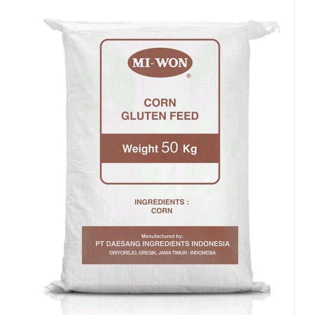 [1 Kg] CGF (Corn Gluten Feed) Miwon/Mi-won | Pakan Ternak Sapi Kambing Babi Unggas