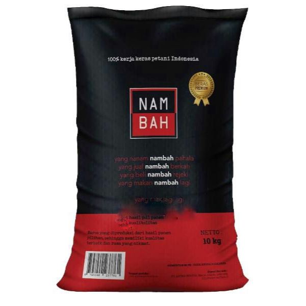 

Beras NAMBAH Merah Kemasan @10kg