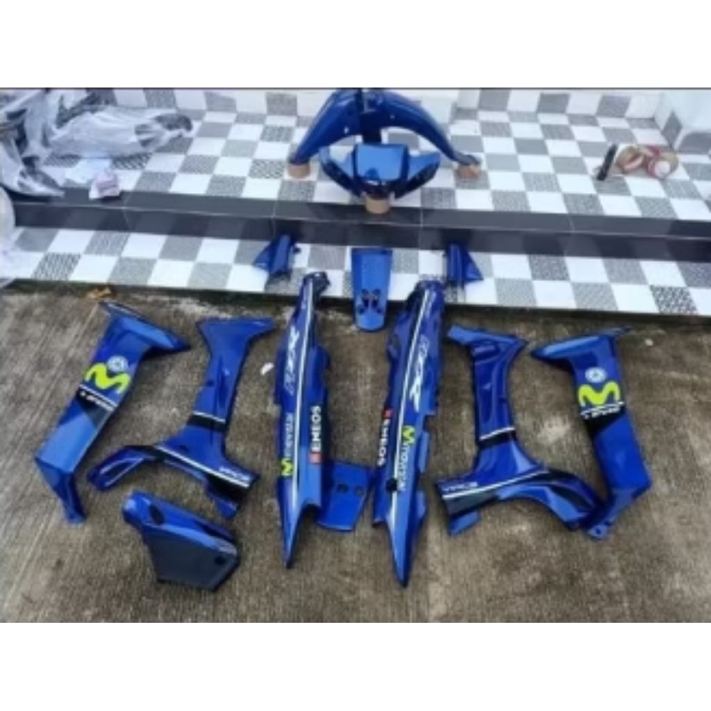 fullset bodi yamaha fizR biru movistar