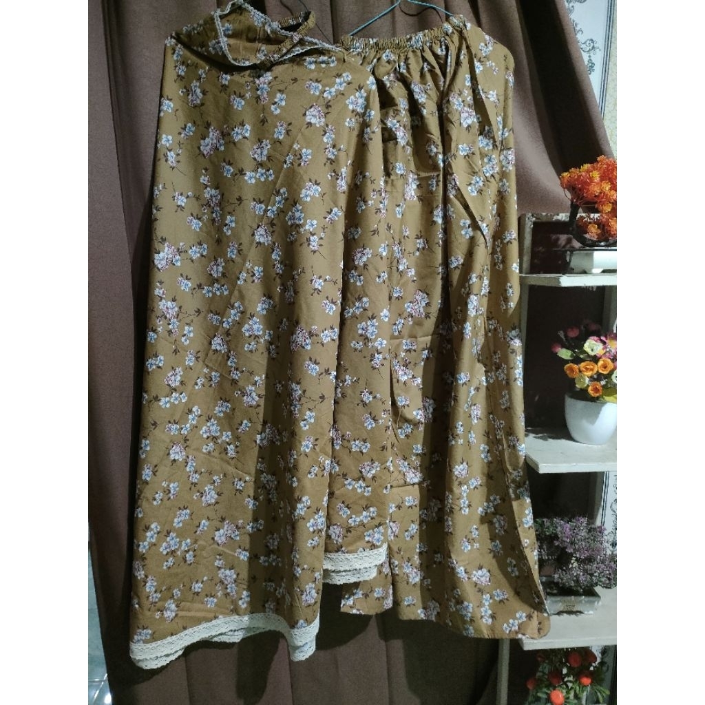 Mukena Bunga Renda + Tas Mukena