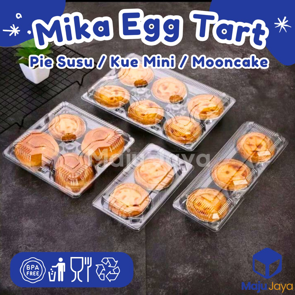 Maju Jaya - Mika Egg Tart Pie Susu / Mika Pie Kotak Mika Kue Mochi / Box Mika Mooncake Kue Mini / Mi