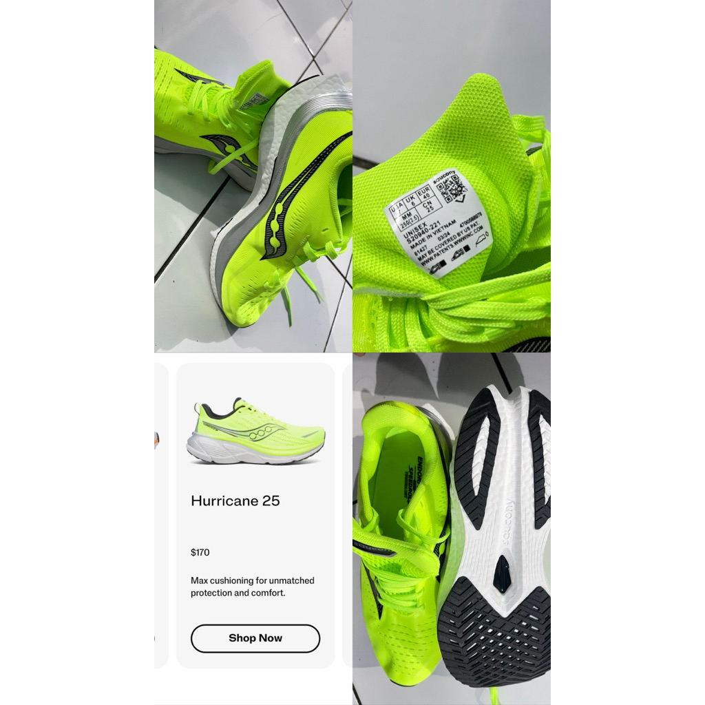 sepatu running Saucony endorphin