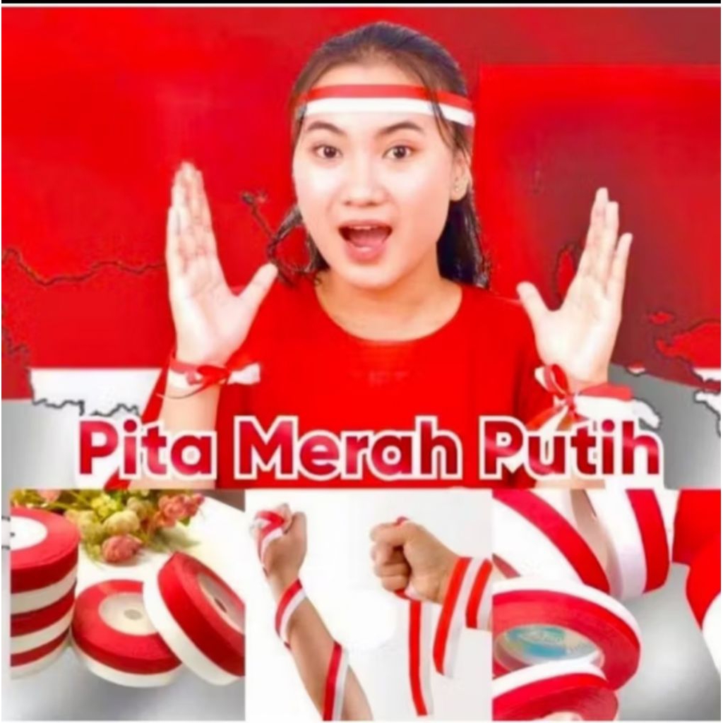 

(1pcs) PITA MERAH PUTIH 2inch pita 17 AGUSTUS an