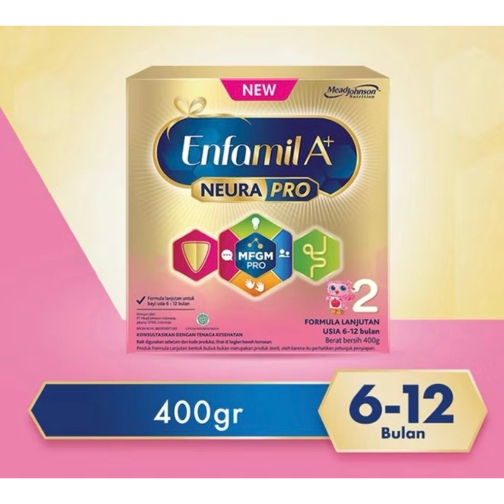 

ENFAMIL A 2+ Susu formula bayi usia 6-12 bulan ( 400 gram )
