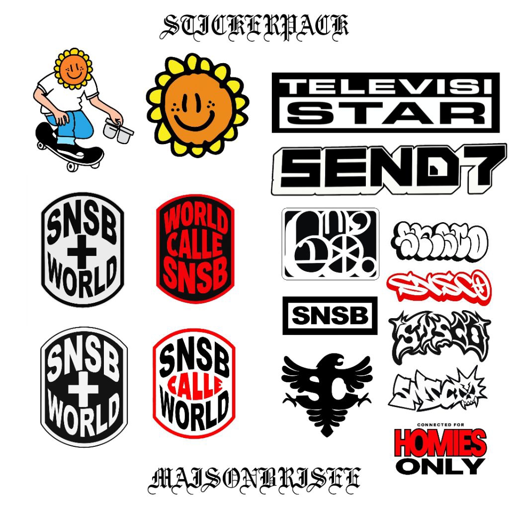 

STICKERPACK KALCER - STICKER SNSB - STICKER SEND7 - STICKER TELEVISISTAR - STICKER SNSCO - STICKER CALLE