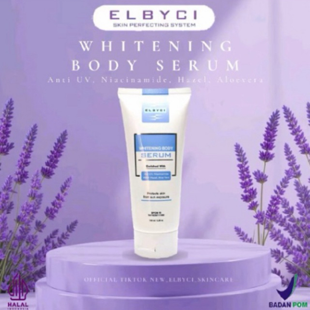 Body serum/ lotion siang malam tone up pencerah ELBYCI NEW ORIGINAL