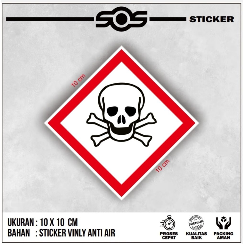 

STICKER SIGN / STICKER TANDA + STICKER LABEL PERINGATAN B3 BAHAN BERACUN + STICKER LABEL + STICKER PERINGATAN