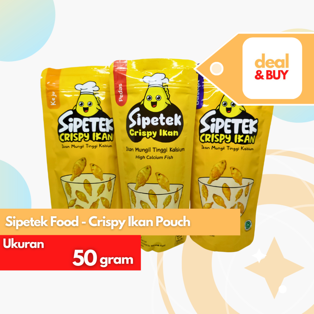

Sipetek Food Crispy Ikan Petek Goreng - Baby Fish Goreng Rasa Pedas, Keju, Barbeque