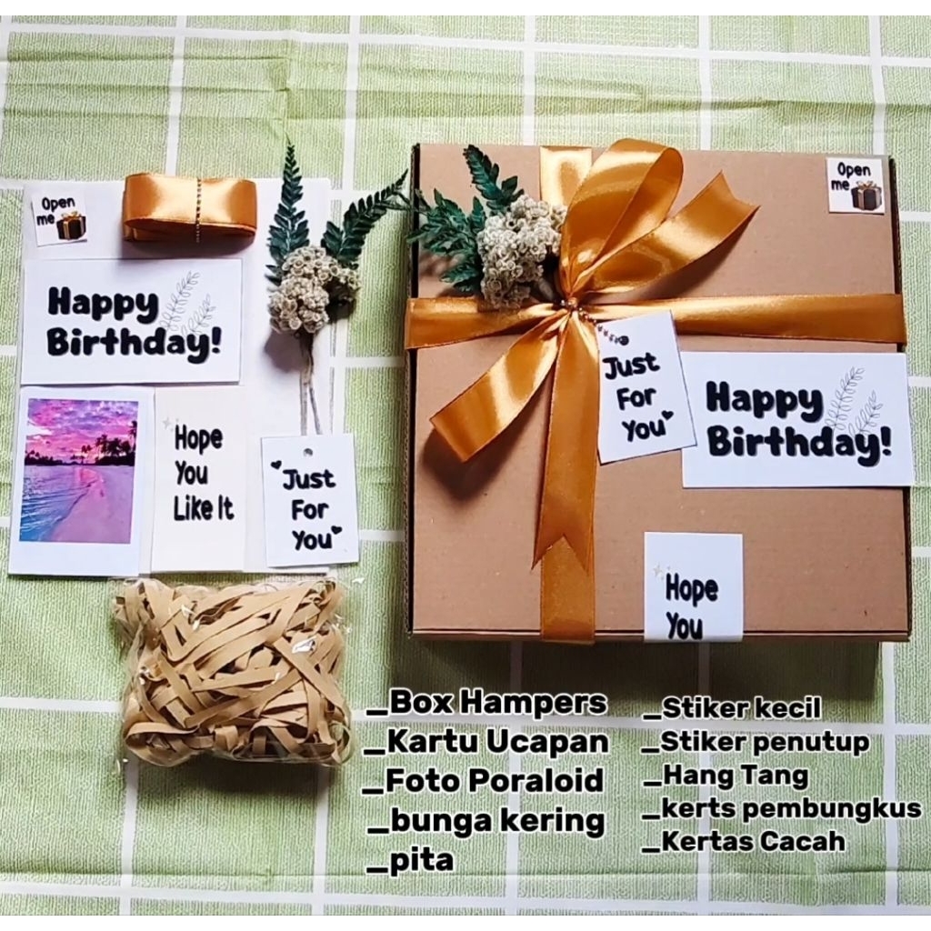 

Box Hampers Paket Lengkap Box Kado Kotak Kado