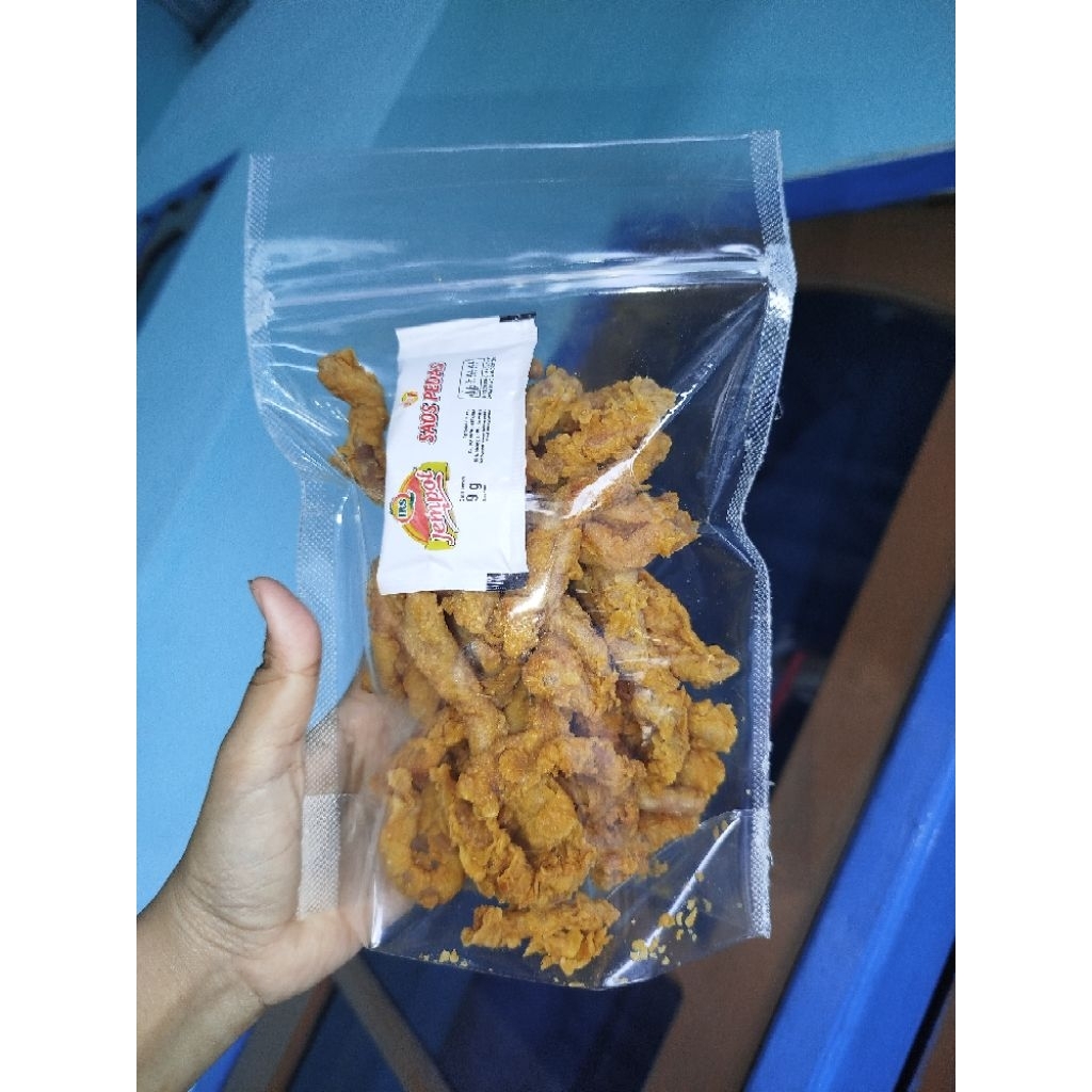 

usus crispy/keripik usus/keripik usus ayam krispi premium 150g
