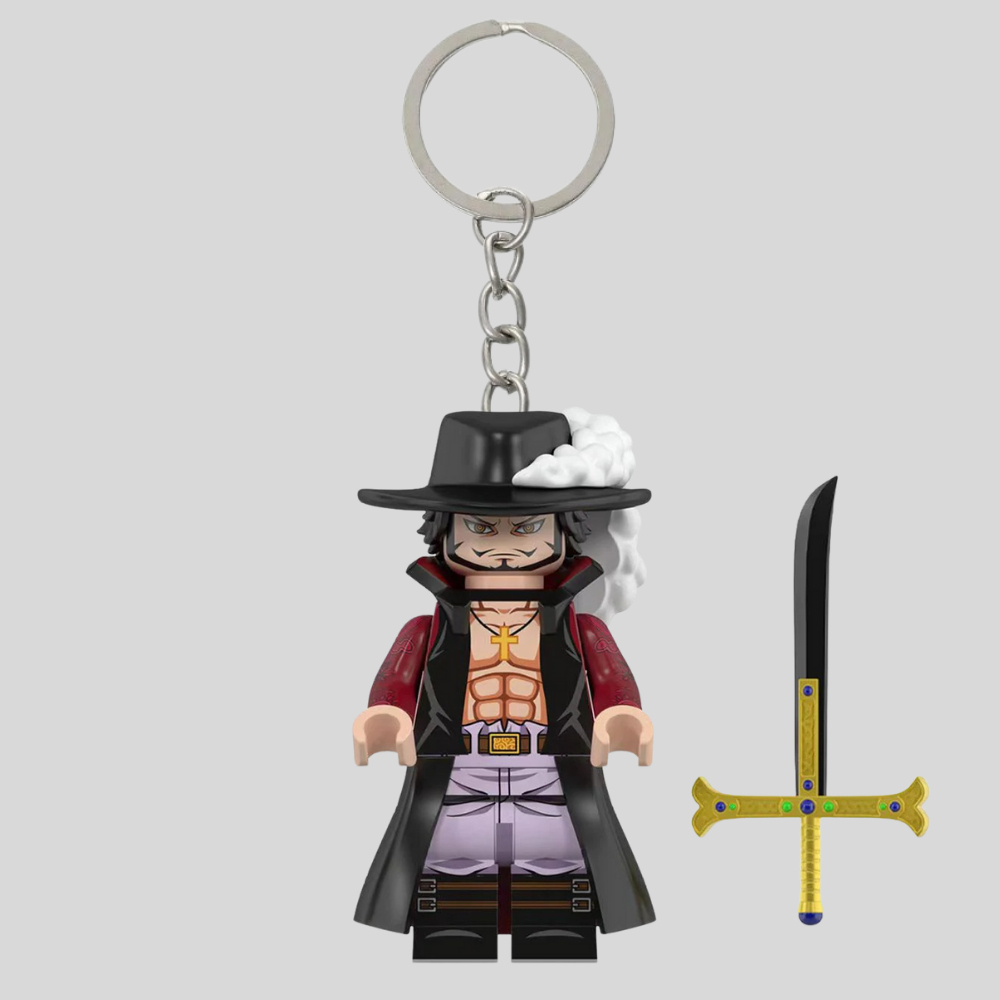 Dracule Mihawk LEGO Keychain | Gantungan Kunci LEGO Dracule Mihawk | One Piece Series