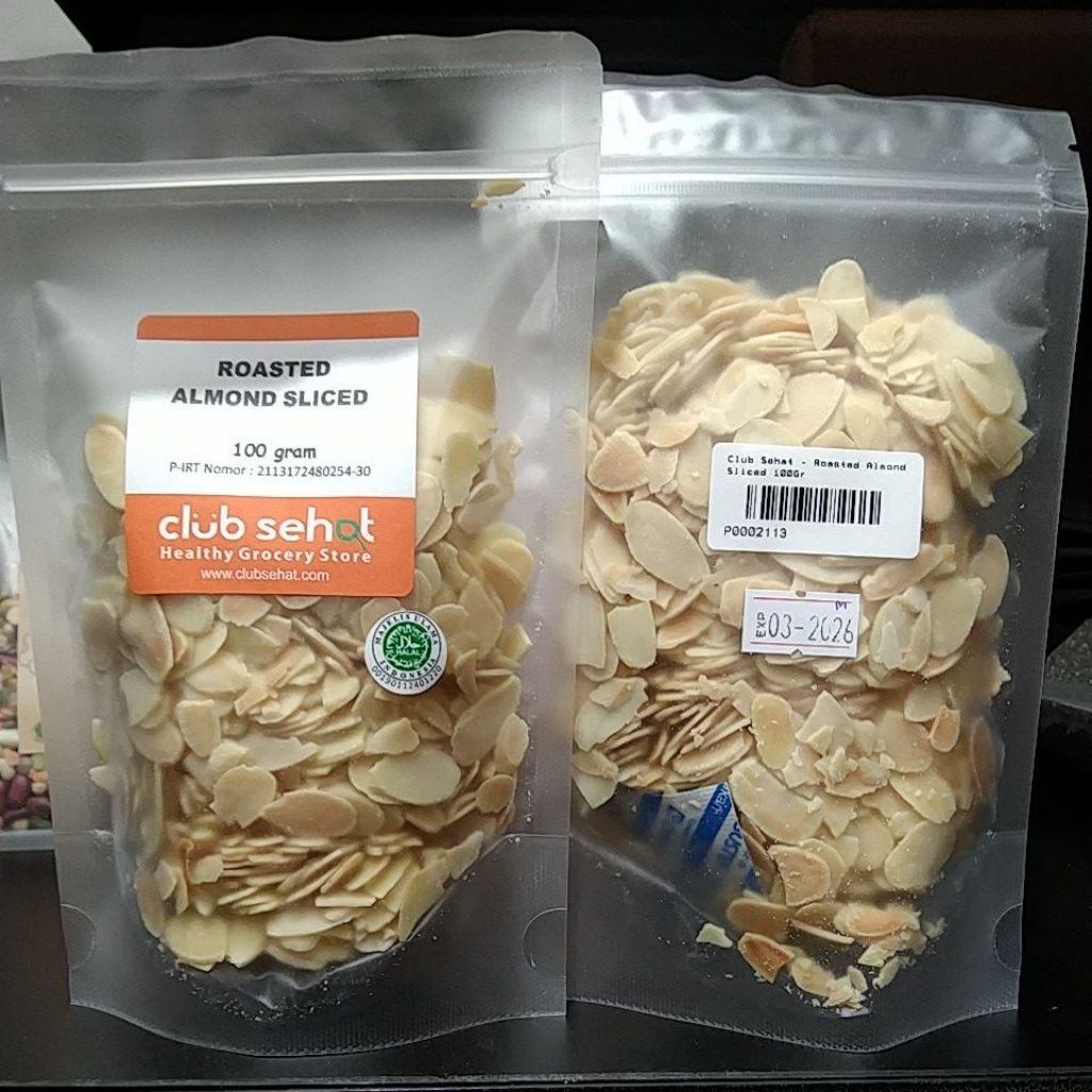 

Club Sehat - Roasted Almond Sliced 100Gr