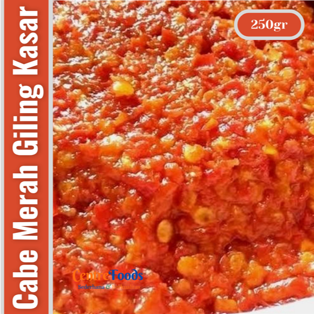 

Cabe Merah Giling Kasar - Cabai Merah Kasar Tradisional Bumbu Basah Fresh | 250gr [ Harga Per BKS ]