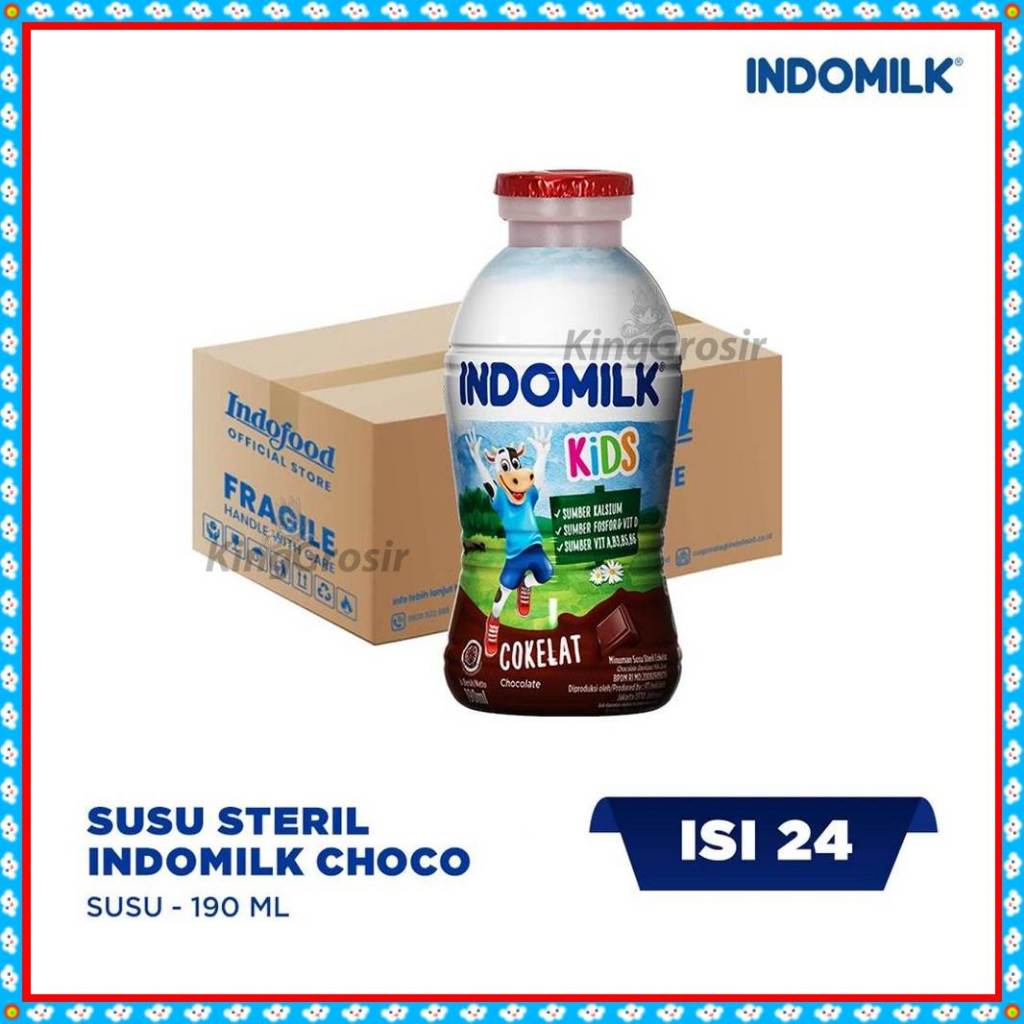 

Indomilk Kids Susu Cair 190ml KARTON Isi 24 Pcs / Indomilk RTD Susu Cair