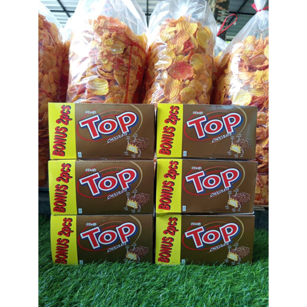 

TOP CHOCOLATE DELFI | kemasan 350 gr atau 26 ( 24+2 ) pcs | Camilan atau snack manis.