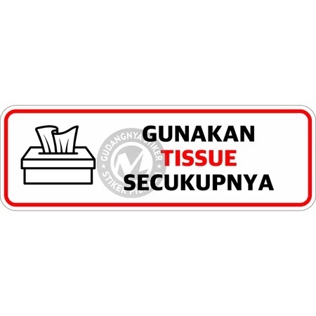 

STIKER VINYL GUNAKAN TISU SECUKUPNYA