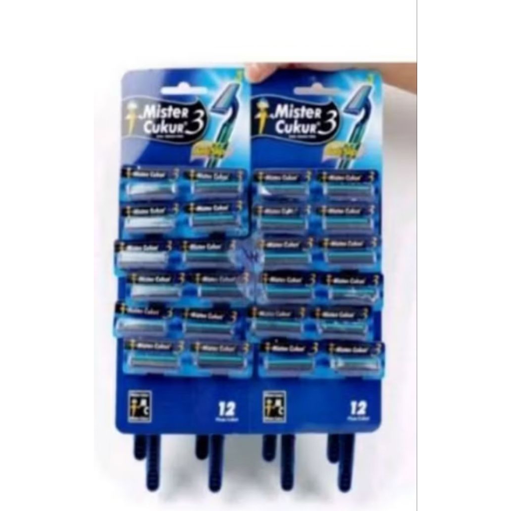 Alat pencukur jenggot mata pisau 3 ( isi 6 pics )