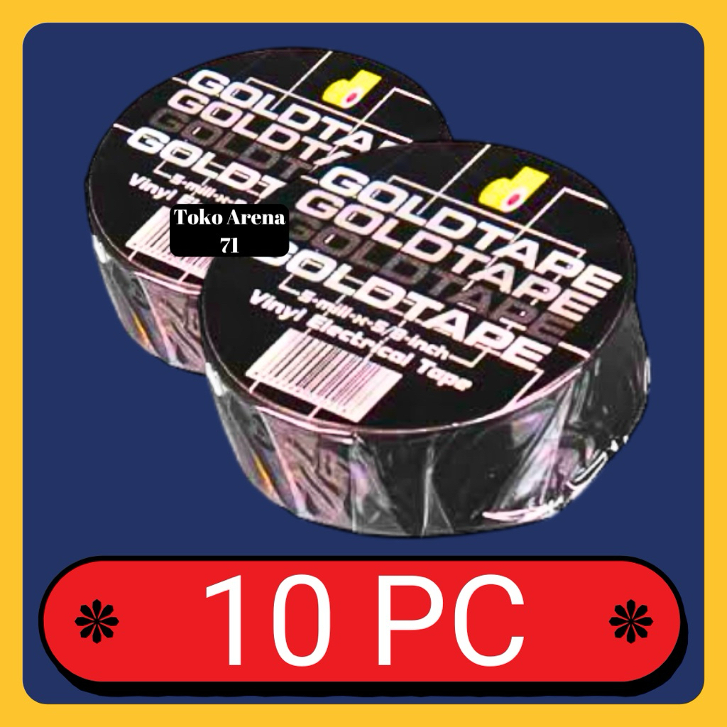 

(1Roll) Isolasi hitam 5/8 inch solasi hitam lakban hitam Gold Tape Hitam