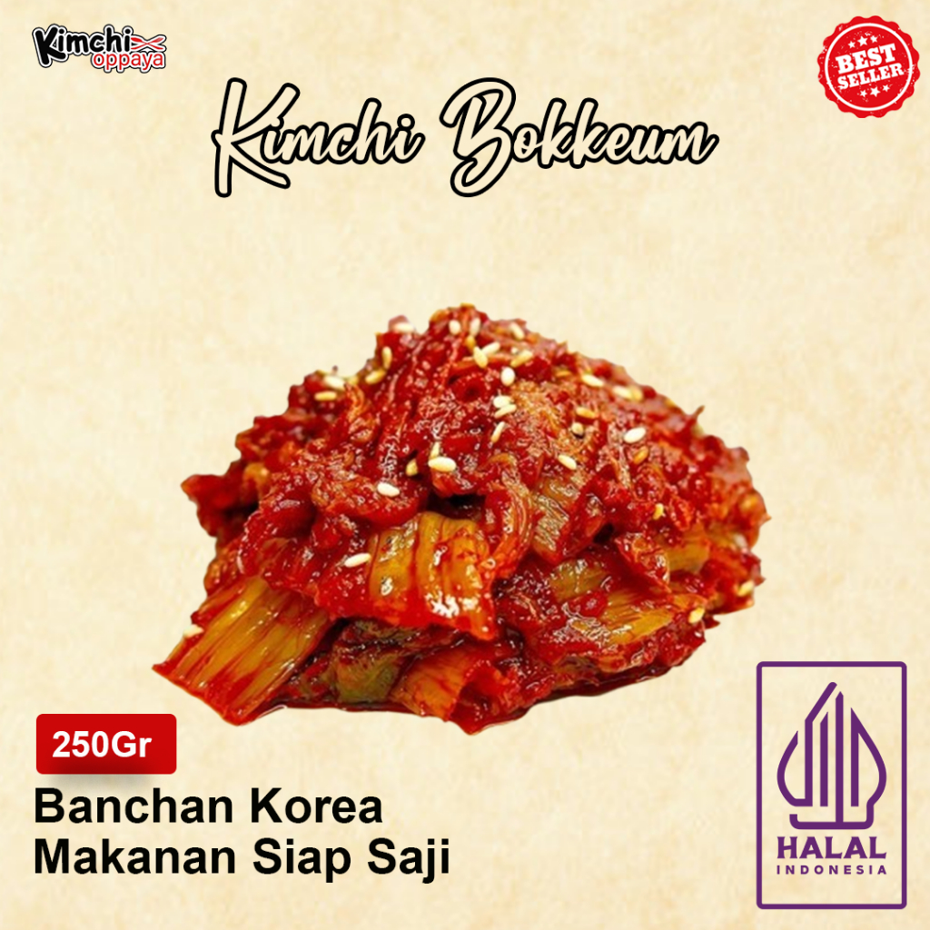 

Kimchi Bokkeum / 김치볶음 /Stir-Fried Kimchi / Kimchi Goreng 250Gr