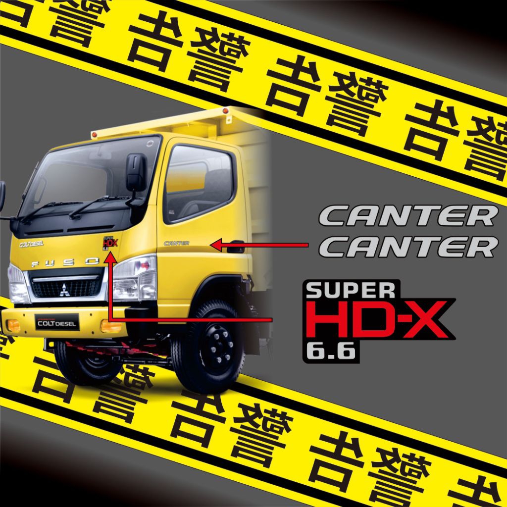 STIKER canter SUPER HDX 6.6 / STIKER EMBLEM KEREN