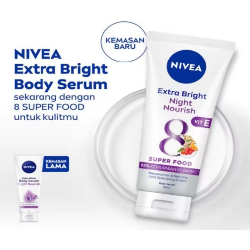 Nivea body serum night 180ml