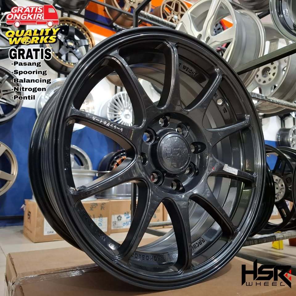 Velg Mobil Brio, Ayla, Datsun, Ring 15 Velg Racing R15 Hsr Wheel Indy