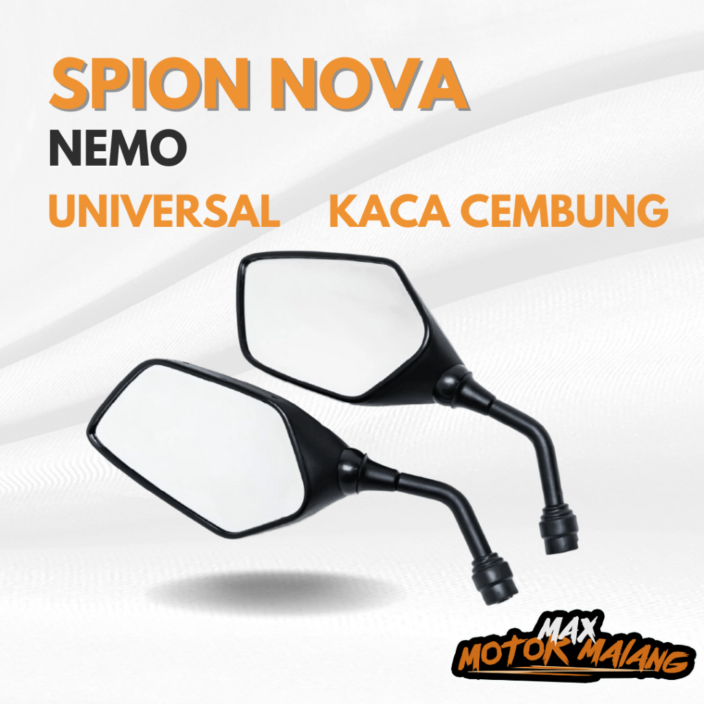 Spion Universal Nemo Model Nova Short 1372 Original Rearview Mirror Sepion Segala Motor