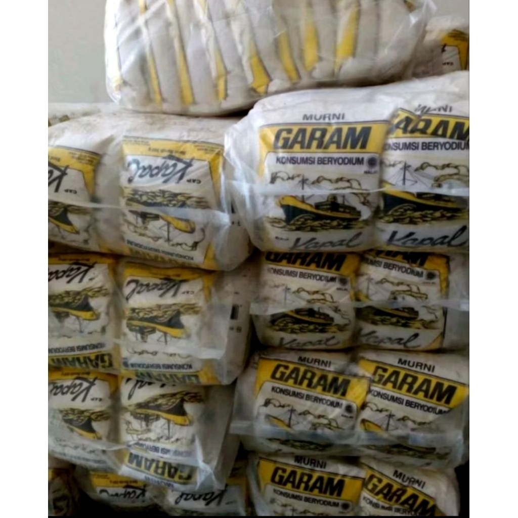 

1 Ball Isi 40 Pcs Garam Beryodium Cap Kapal 250 Gram/ Garam Kapal/ Uyah Kapal/ Garam Beryodium