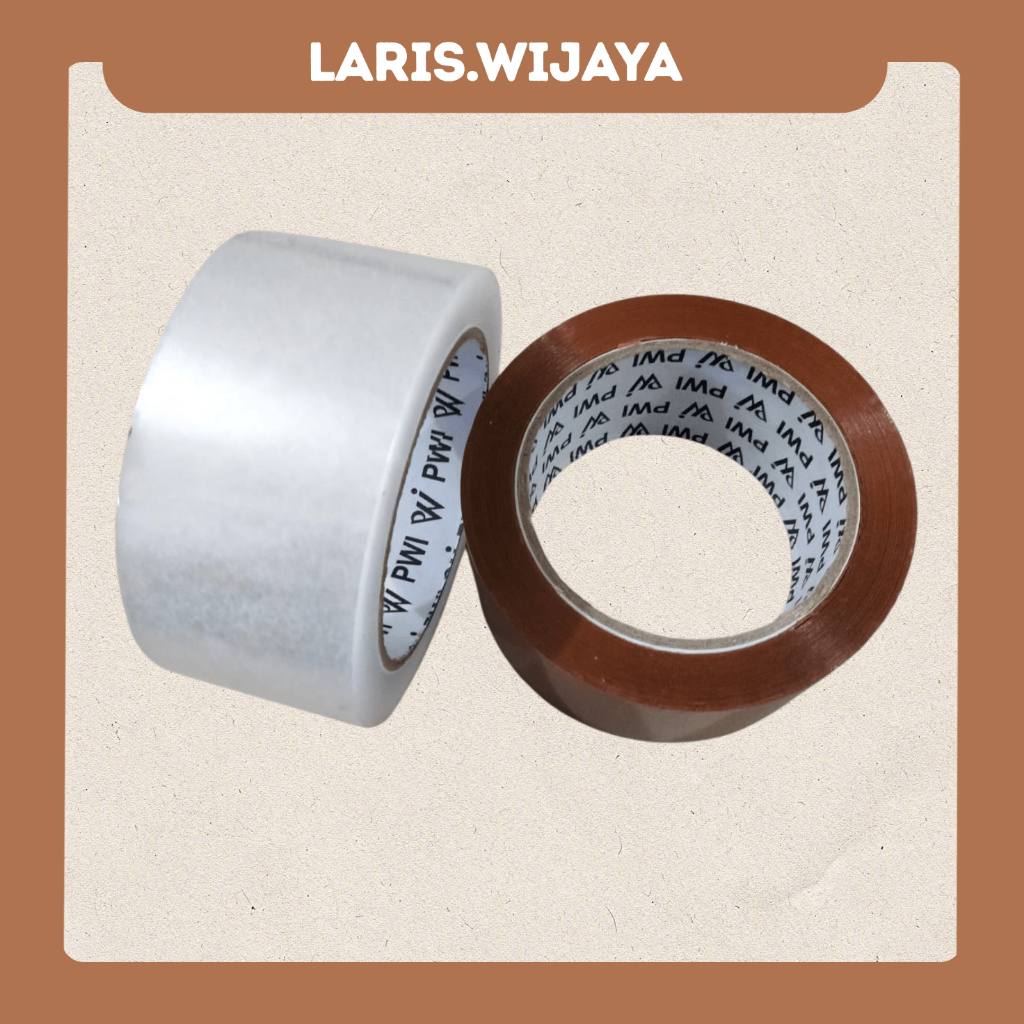 

Isolasi Lakban 48mm x 100 Yard – Lakban Perekat Kuat Warna Coklat & Bening