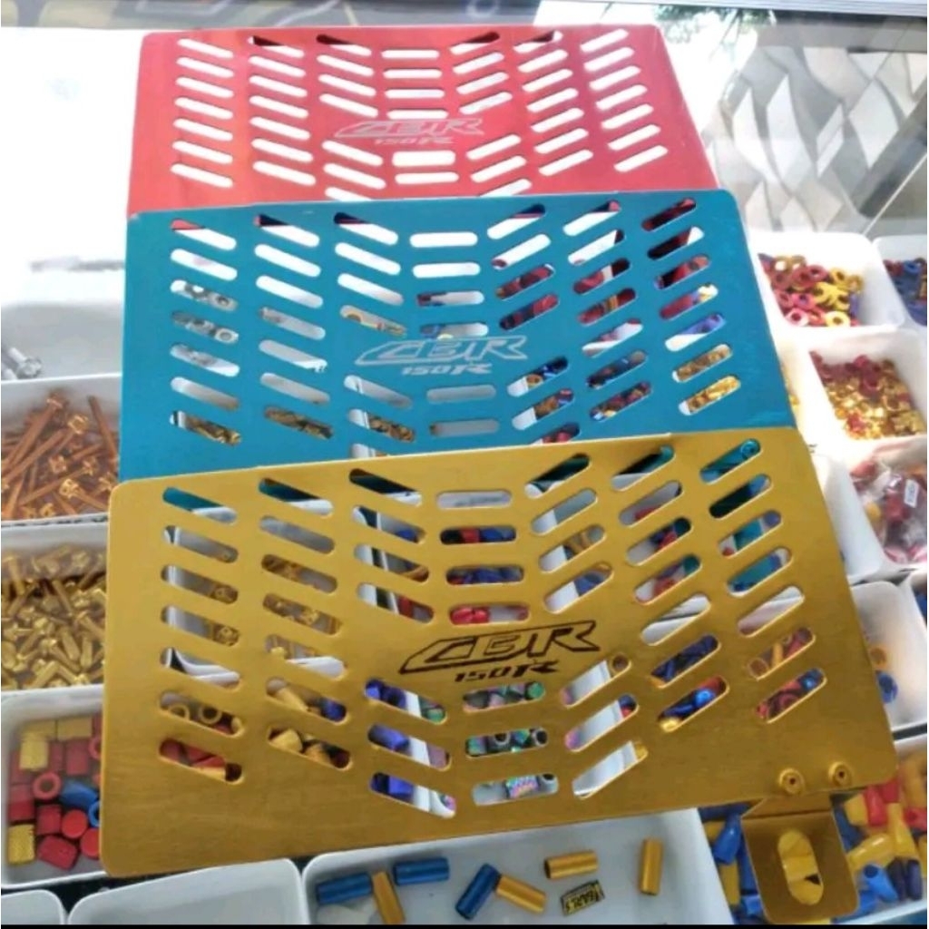 COVER RADIATOR CBR 150R COVER PELINDUNG RADIATOR CBR 150R CNC ALUMUNIUM