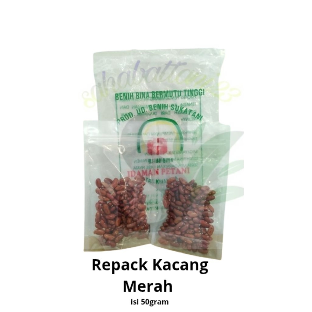 

Benih Repack Kacang Merah berat 50 gram