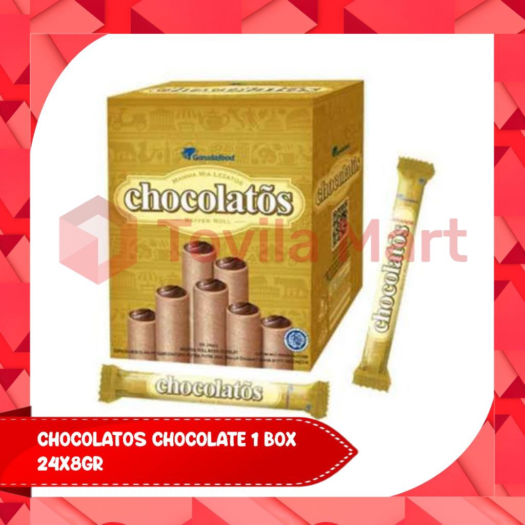 

Chocolatos Wafer Roll Kotak Isi 24