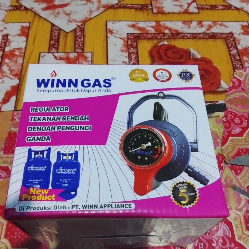 kepala Regulator dengan pengunci ganda