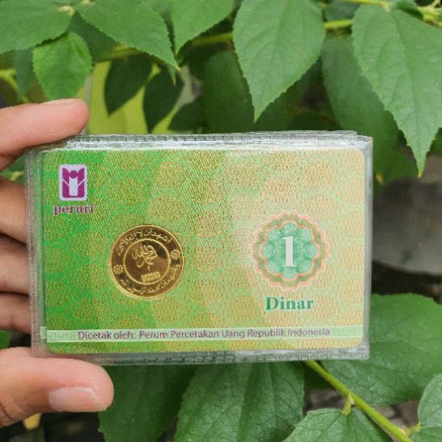 Koin Emas 1 Dinar 4,25 Gram cetakan PERURI (Percetakan Uang Republik Indonesia)