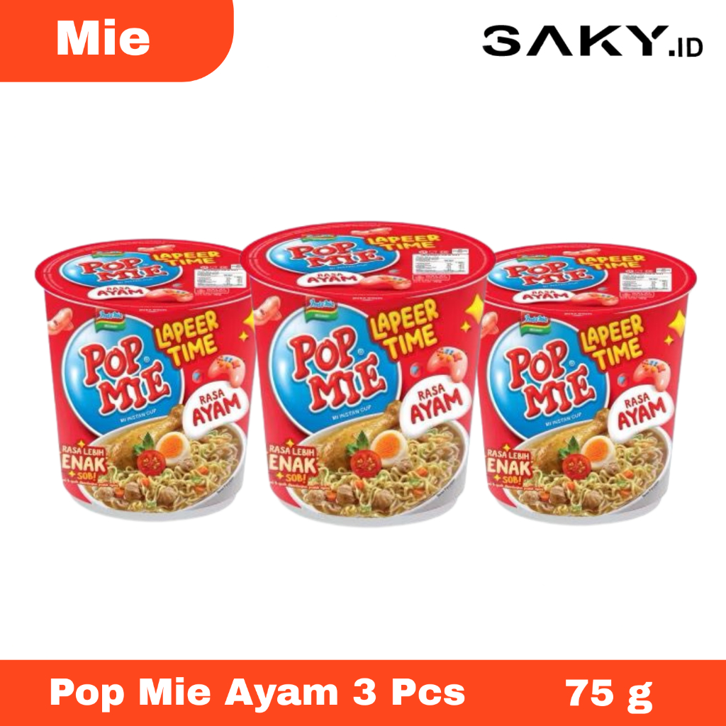 

Paket HEMAT Pop Mie Ayam Lapeer Time 3 Pcs