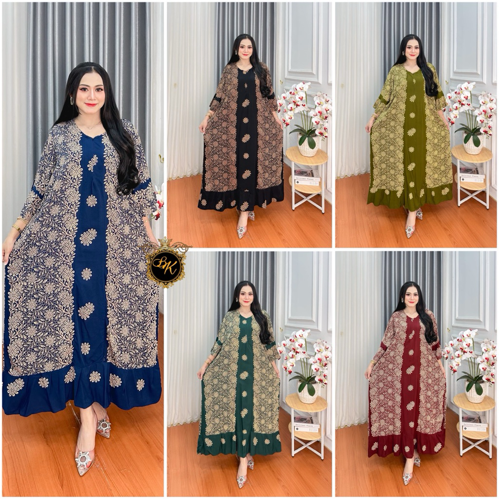 Gamis Selvi Jumbo Ld 130 | Longdress Rayon Jumbo| Gamis Jumbo Ld 130|