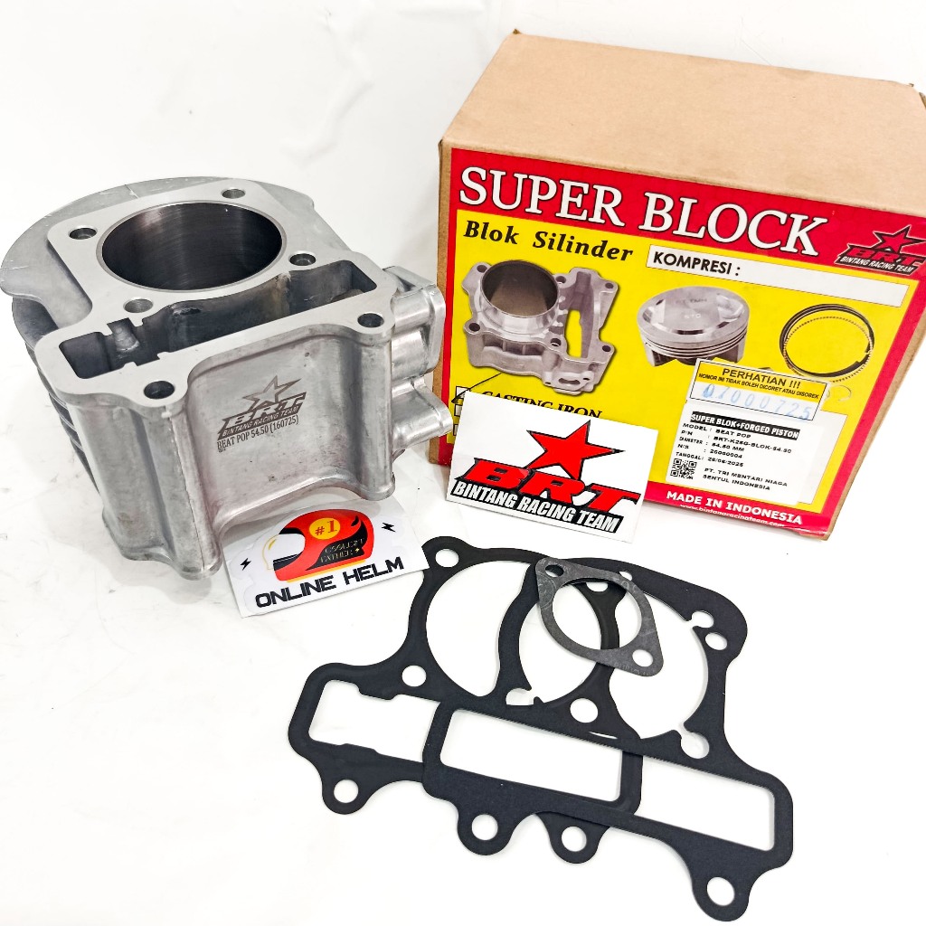 BLOK + PAKING SET CAST IRON BRT BEAT POP ESP STREET SCOOPY ESP 54.50 MM