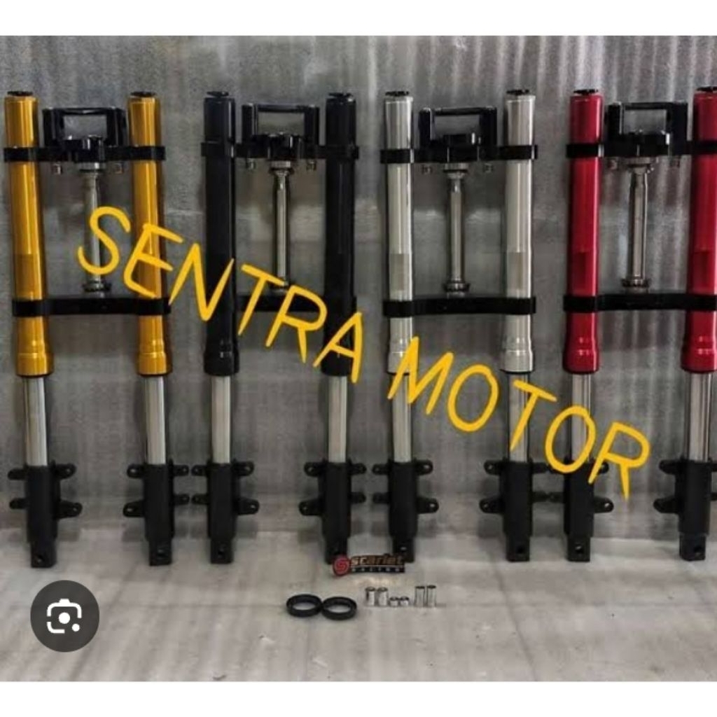 UPSIDE DOWN VIXION-BYSON USD VIXION BYSON SHOCK DEPAN PNP SUDAH INCLUDE SEGITIGA bahan full cnc
