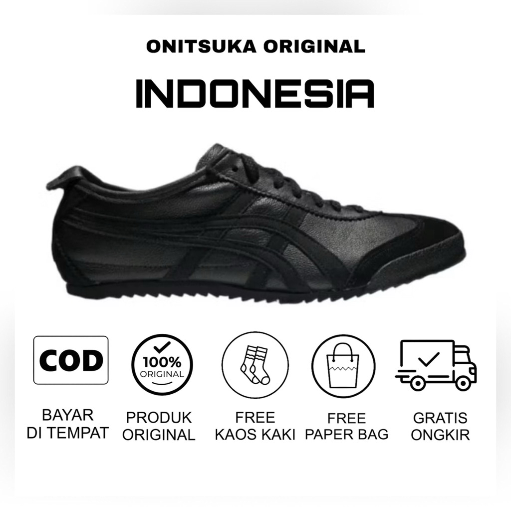 Sepatu Onitsuka Mexico 66 Japan Full Black
