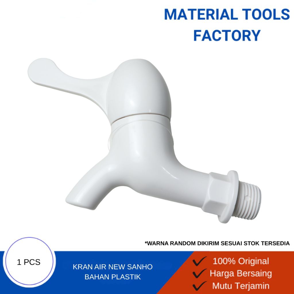 kran air plastik 1/2 inch NEW SANHO - kran pvc - keran air plastik