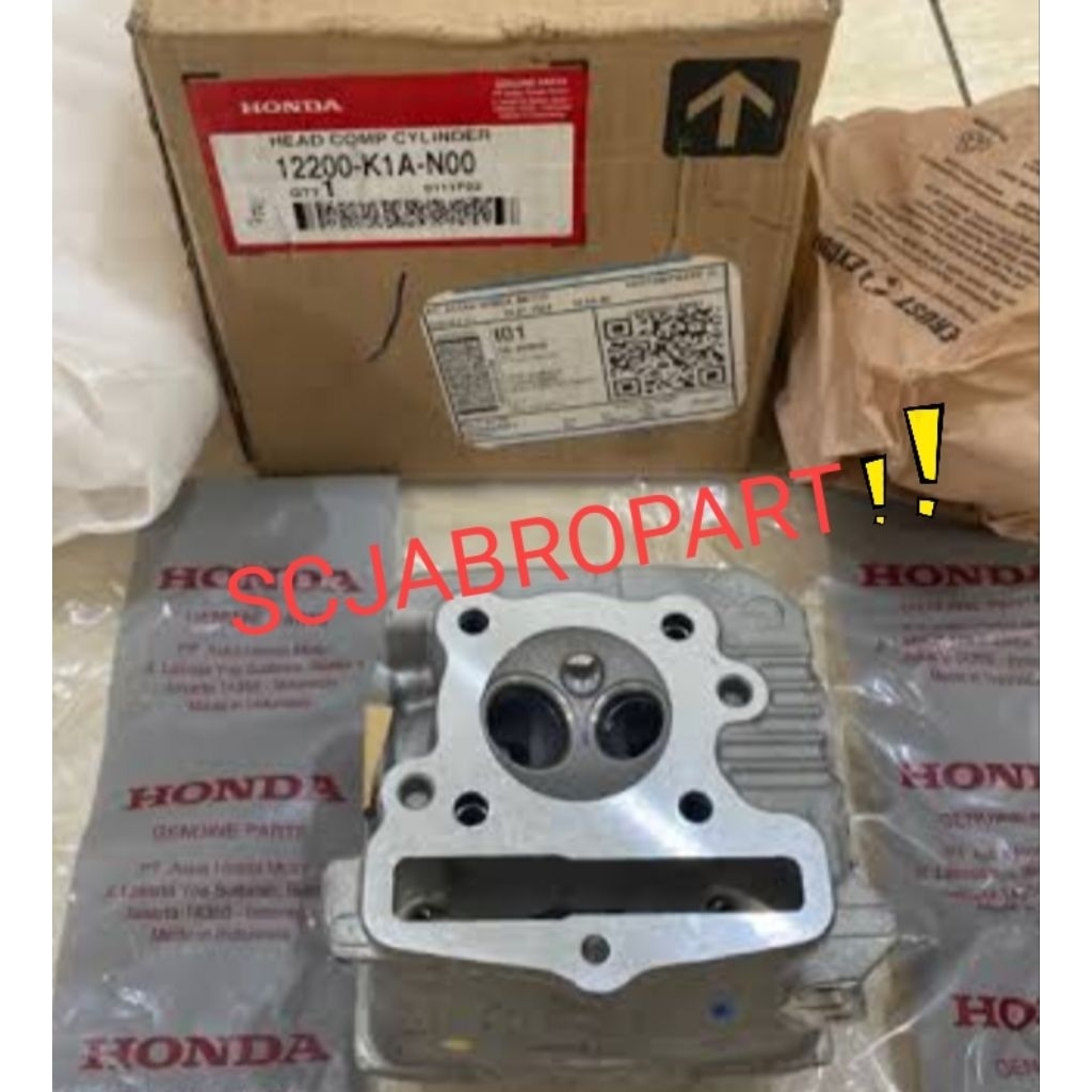 12200 K1A..HEAD COMP CYLINDER HONDA BEAT K1A GENIO K0J ....ORI AHM