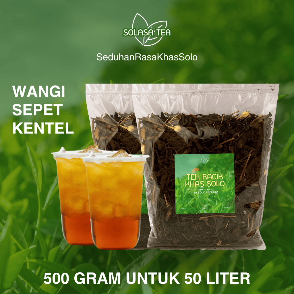 

Teh Racik Khas Solo Premium 500gr (Wangi, Sepet, Kentel)